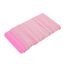 100pcs Nail File Double Sided Nail Buffer Sanding Buffing Polishing Strip Manicure ToolPink