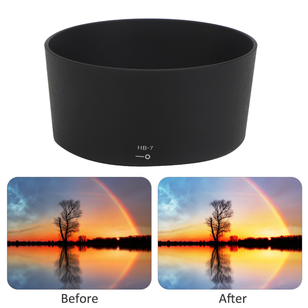 Hb-7 Abs Camera Mount Lens Hood For Nikon 80-200Mm F2.8 Ed Af D Auto Focus Lens Black 7901323684188