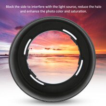 HB N103 ABS Black Camera Lens Shade Hood for Nikon 1 VR 30-110mm f 3.8-5.6