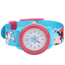 Children Waterproof Cartoon Watch Snowflake Pattern Wrist Watch Time Recognition ToolSnowflake Pattern