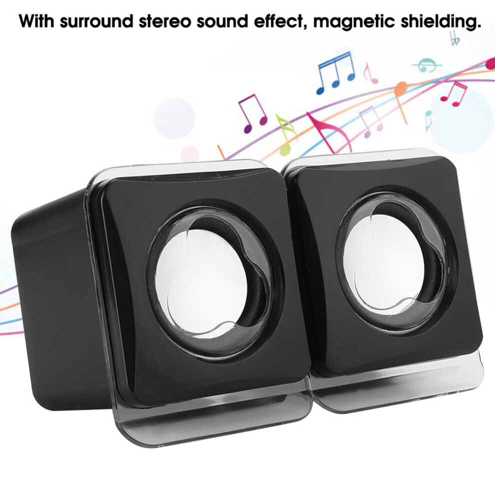 Mini Usb2.0 Desktop Laptop Computer Wired Stereo Music Speaker Multimedia Speaker System 8141323685009