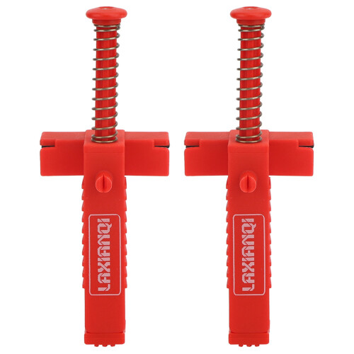 2PCs Brick Liner Plumber Tools Leveling Measuring Tool Hardware Accessory Red PlasticRed Brickwork Line Puller 1