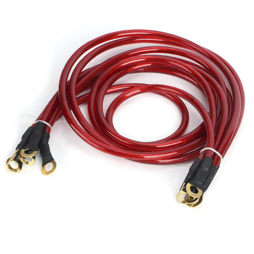 Universal 5-Point Car Grounding Wire Strengthened Ground Cable System Kit Modificationred 6941323686844
