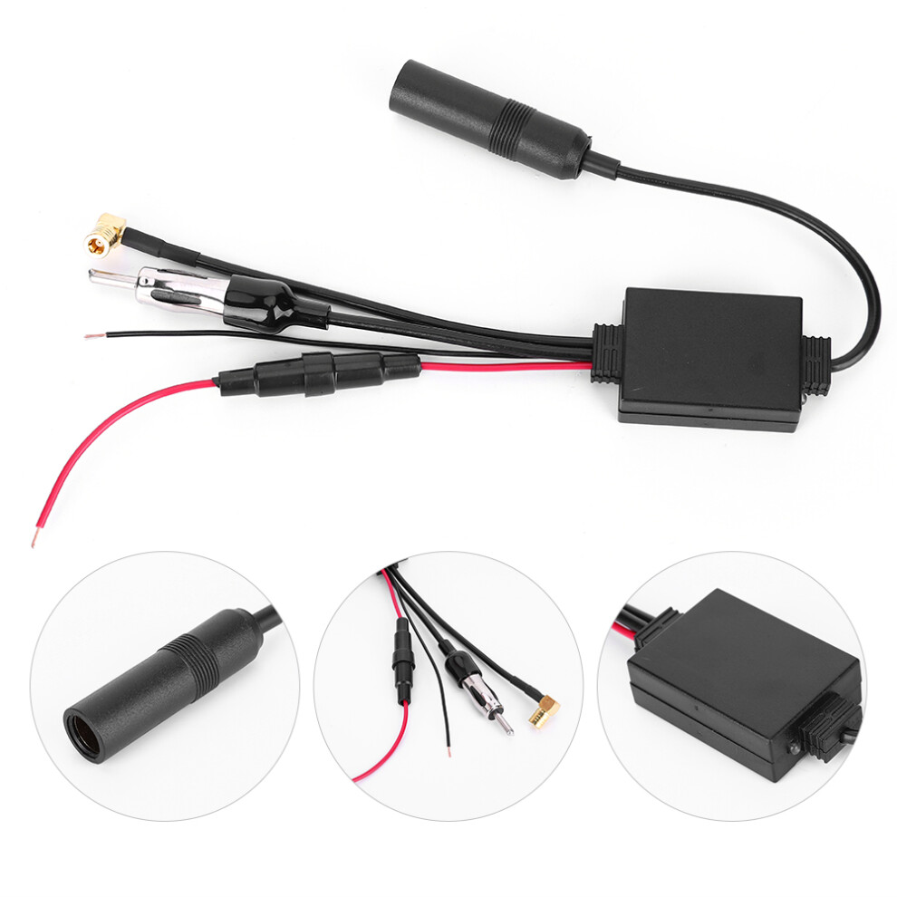 Car Dab Antenna Splitter Digital Radio Signal Reception Amplifier Adapter For Europe 4141323688141