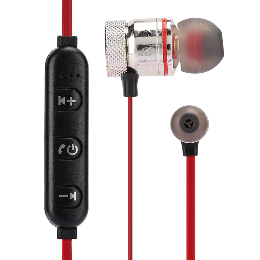 Wireless Bluetooth Sports Earphone Inear Noise Reduction Headphone Headset(Rouge ) Black/Red 5081323688354