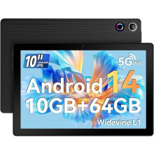 Ainmel 10 inch Tablet, Tablets Android 14 10GB RAM 64GB ROM,1TB TF Card Expand, 1280 * 800 Full HD Tablet with Octa-Core Processo
