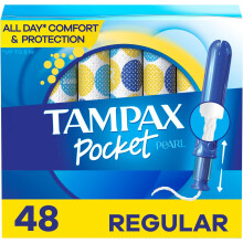 Tampax Pocket Pearl Tampons, with LeakGuard Braid