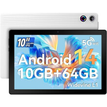Ainmel 10 inch Tablet, Tablets Android 14 10GB RAM 64GB ROM,1TB TF Card Expand, 1280 * 800 Full HD Tablet with Octa-Core Processor, 5000mAh Battery