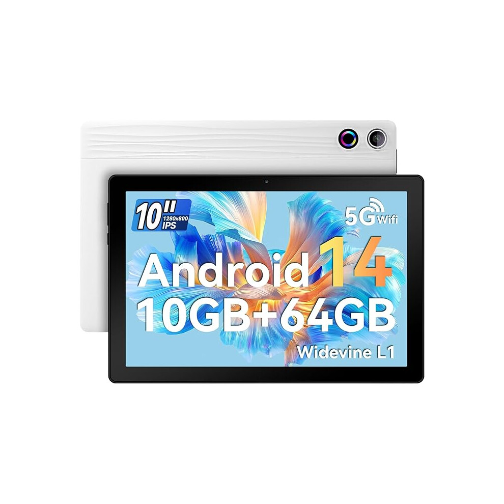 Ainmel 10 Inch Tablet, Tablets Android 14 10Gb Ram 64Gb Rom,1Tb Tf Card Expand, 1280 * 800 Full Hd Tablet With Octa-Core Processor, 5000Mah Battery 1234569871231
