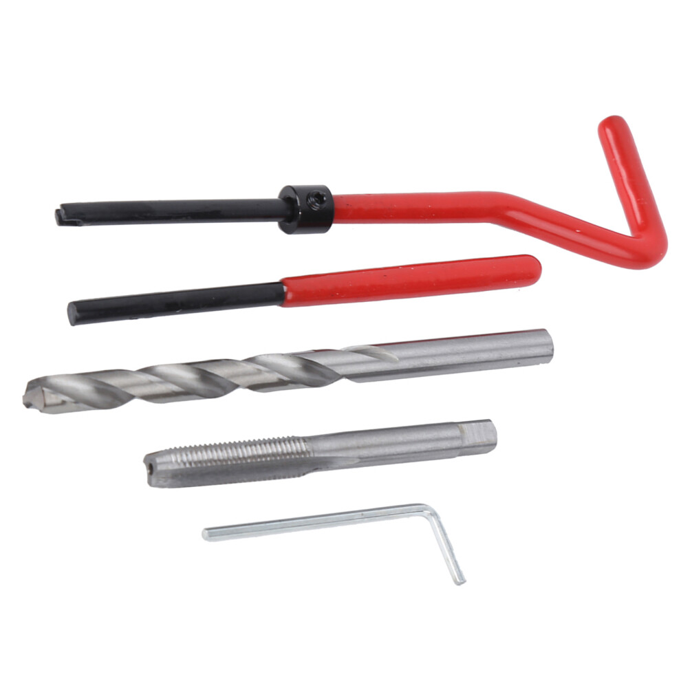 25Pcs M7 Thread Repair Insert Kit With Transparent Plastic Box For Processing Machinery 7891323692033