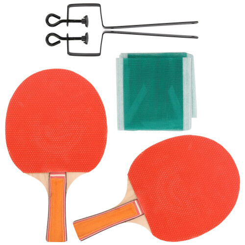 Reines Holz Doppelseite Abdeckungs-Table tennis Paddel Set, Stift & Shakehand-Griff 1