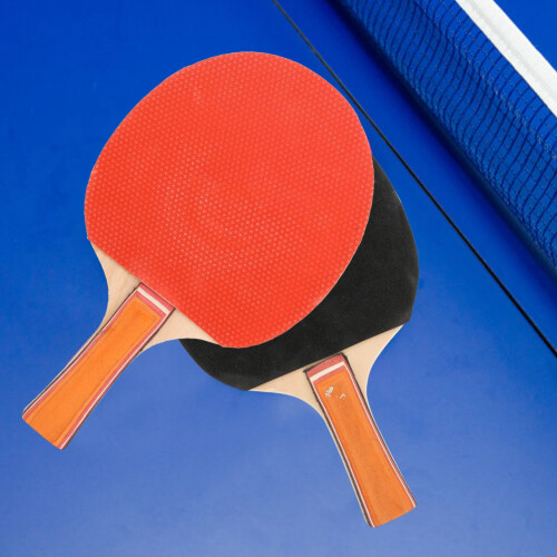 Reines Holz Doppelseite Abdeckungs-Table tennis Paddel Set, Stift & Shakehand-Griff