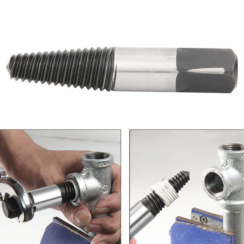 G1/2In Pipe Extractor Cast Steel Broken Bolt Remover Damaged Screw Removal Tool 9491323693788