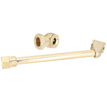 1/4 Zoll Messing-Pumpenstutzen mit Doppeladapter zum Aufpumpen von Reifen