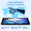 Ainmel 10 Inch Android 14 Tablet, 16GB RAM, 128GB ROM (Expandable to 1TB), Octa-Core Processor, 1280 * 800 IPS HD Touchscreen, 5G 3