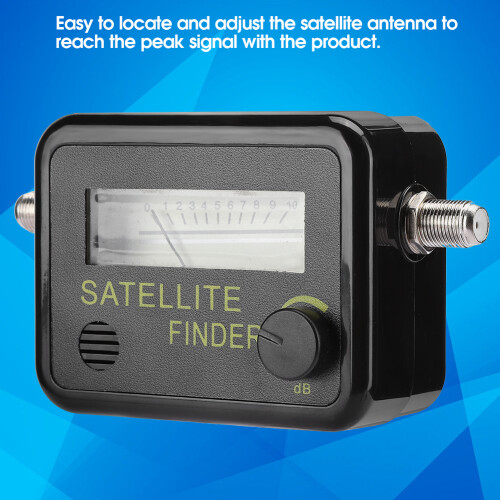 9501 Sensitive Satellite Finder Signal Strength Meter Black with Digital Screen 2