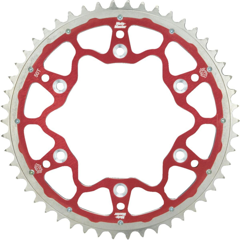 Moto Master Red Fusion Dual Rear Sprocket For Honda Cr125 1984-2007 Rear 51T