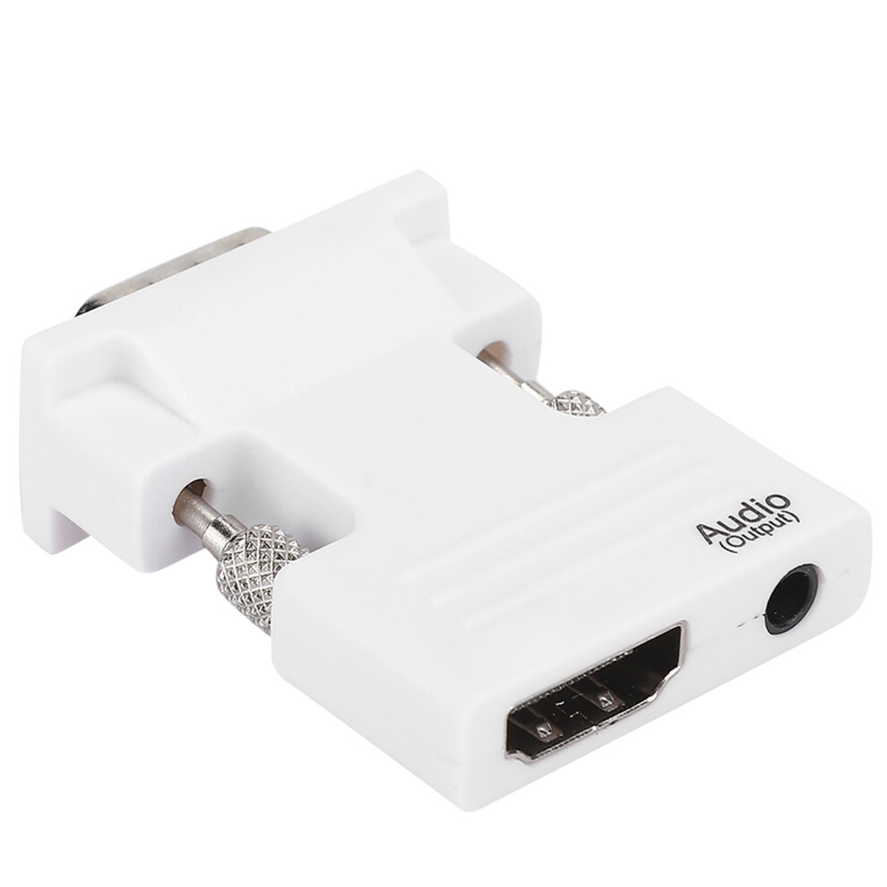 1080P Hd Multimedia Interface To Vga Audio Video Converter Adapter With 3.5Mm Cable For Pc Laptop Tv 6911323699618