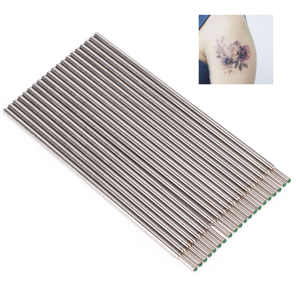 20pcs / Box Tattoo Skin Marker Pen Cores Microblading Marking Pen Refill AccessoryGreen