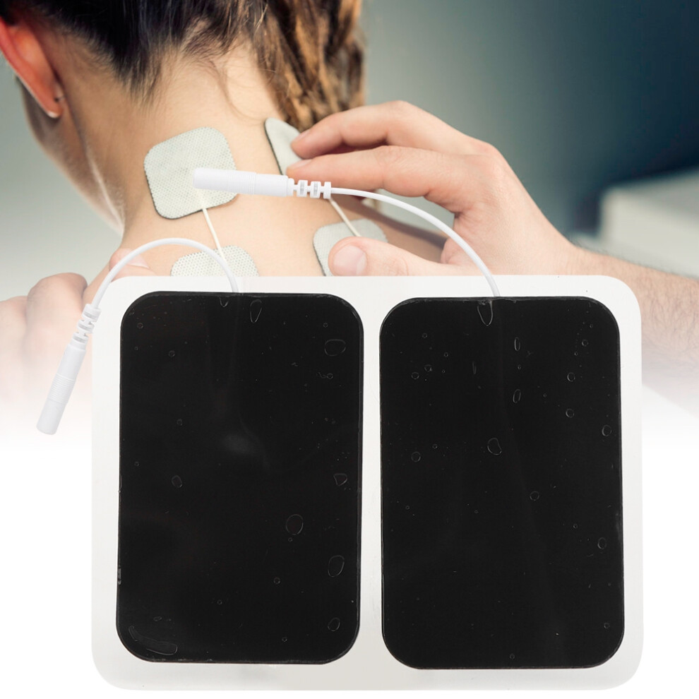 20Pcs Physical Therapy Electrode Pads 6x9cm Nonwovens 2.0 Holes Silicone Contact Pin Electrode Postpartum Recovery Patches