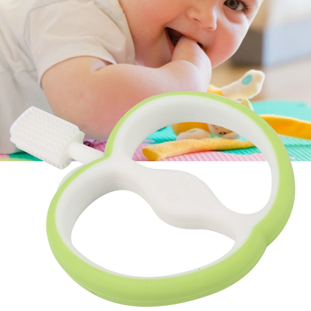 Fruit Shaped Silicone Baby Toothbrush Infant Oral Care Cleaning Training ToothbrushGreen