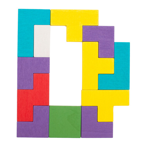 Wood Blocks Puzzle Desktop Game Jigsaw Children Intelligence Building Blocks Toy 2
