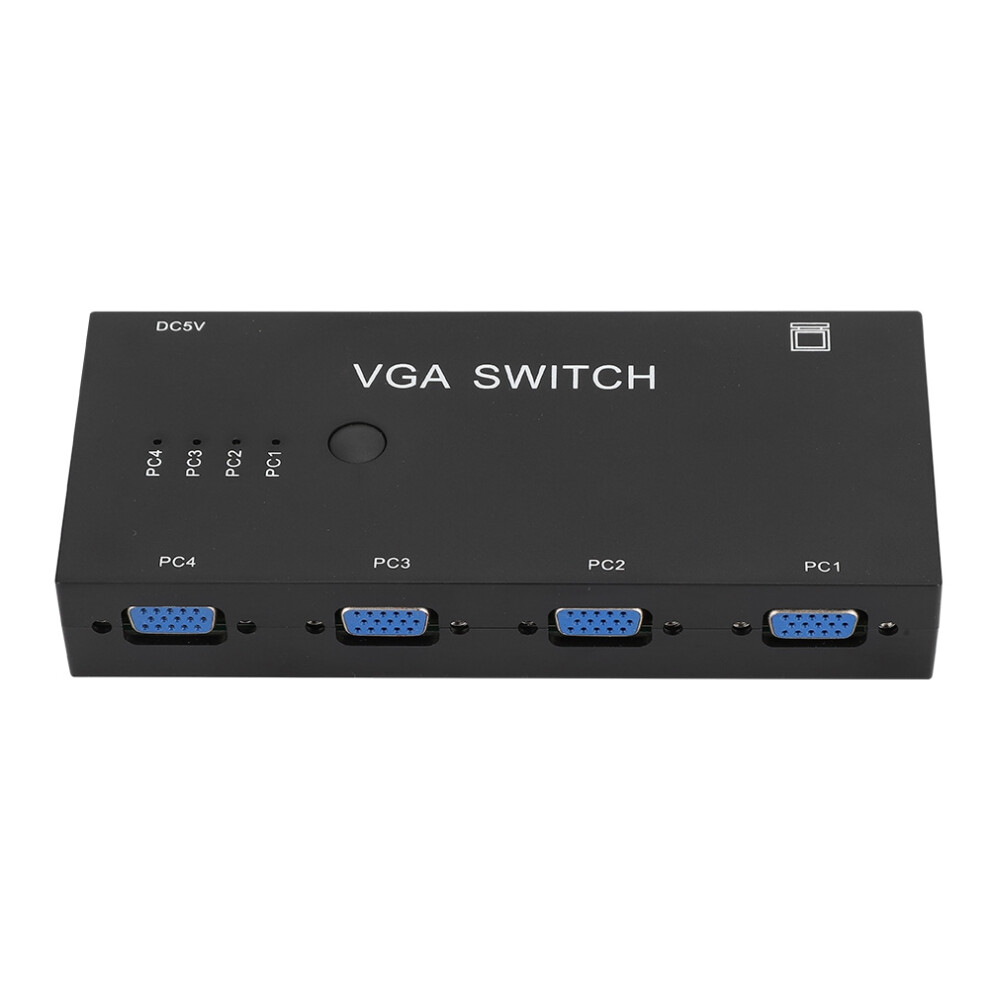 Vga Splitter 4-In 1-Out Video Converter Switcher Computer Accessory 1920 X 1080 For Hd Display 3441323706755