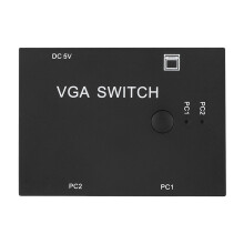 VGA Splitter Computer Accessory 2-In-1-Out 2 Port Switcher HD Display Accessories for Host Switch