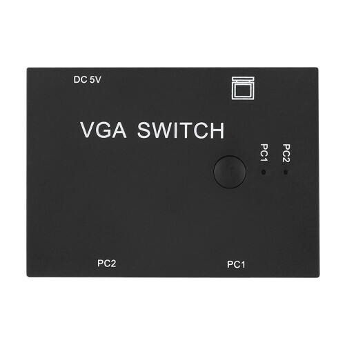 VGA Splitter Computer Accessory 2-In-1-Out 2 Port Switcher HD Display Accessories for Host Switch