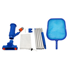 Pool-Reinigungsset mit 48-Zoll-Aluminiumstange, Skimmer- und Sauger-Werkzeugen