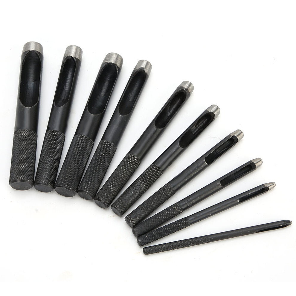 10Pcs Diy Leather Craft Hollow Hole Punching Set Leather Belt Hole Puncher 1Mmâ10Mm 8771323709049