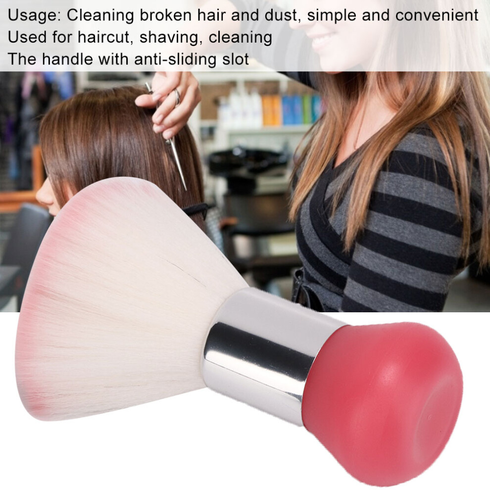Broken Hair Sweep Brush Hairdressing Broken Hair Cleaning Brush for Barber ShopPink