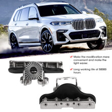 Stainless Steel Rotatable Hood Light Bar Bracket Spotlights Clamp Holders IP68 Waterproof Universal Car Accessory