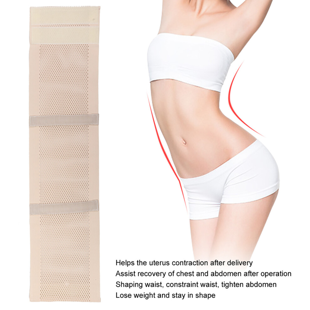 Postpartum Bellyband Body Shaper Girdle Corset Elastic Breathable Abdominal Belt Waist BeltBeige L-image-OPC-PHW9D6V-NEW