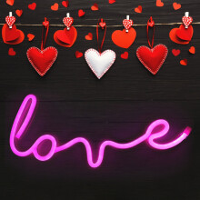 Stylish Unique English Letter Shape LED Light Wall Decoration for Wedding Home Party