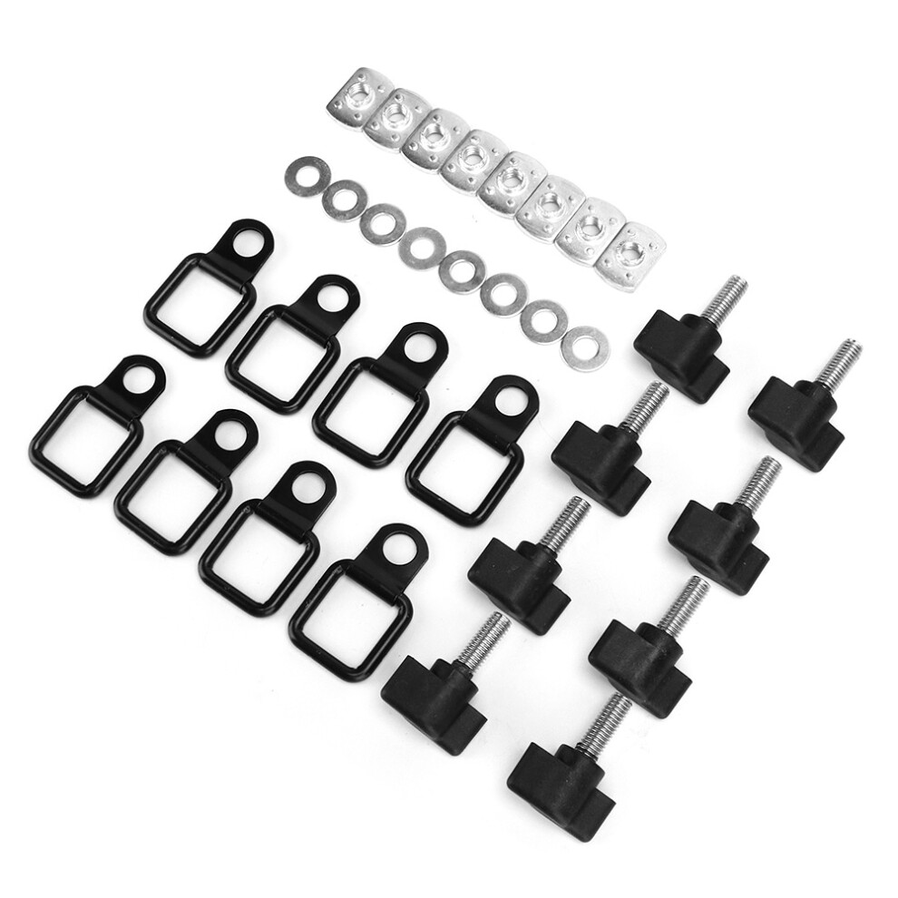 Hardtop Quick Removal Thumb Screw Fastener Kit Tie Down D Rings Anchors Fit For Jeep Wrangler 4111323718988