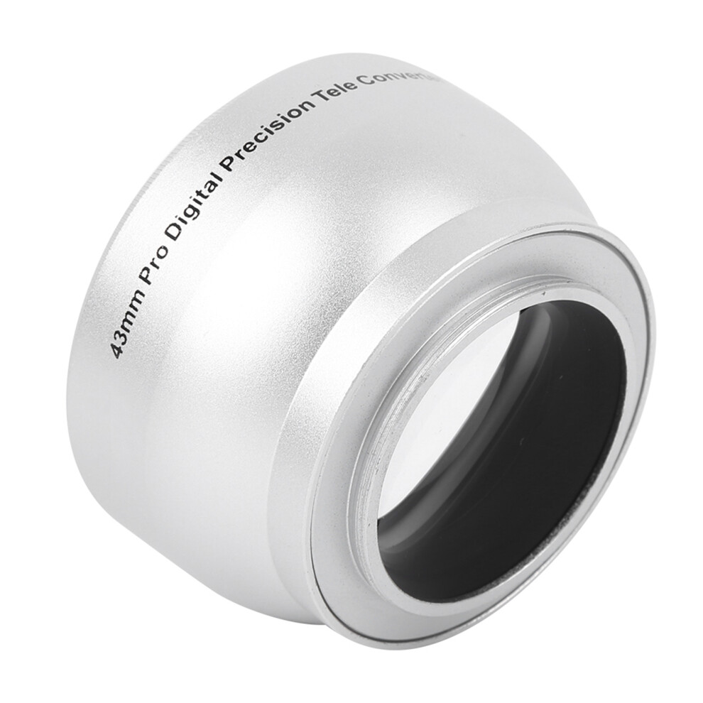 43Mm 2X Aluminum Alloy Magnification Additional Lens For All 58Mm Opening Diameter Camera Lenses Black 7601323719803