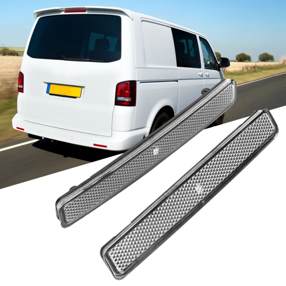 Pair Of Rear Bumper Reflector Assembly Fit For T5 Transporter 2003-3011 7E0945105white Light 9421323720559