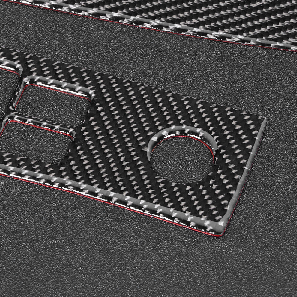2Pcs Carbon Fiber Window Lift Switch Panel Cover Trim Fit For Nissan 350Z 2006-2009 6911323721906