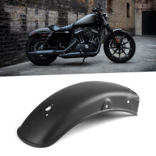 Metallischer hinterer Kotflügelschutz für Cruiser-Motorräder 44x16cm, schwarz