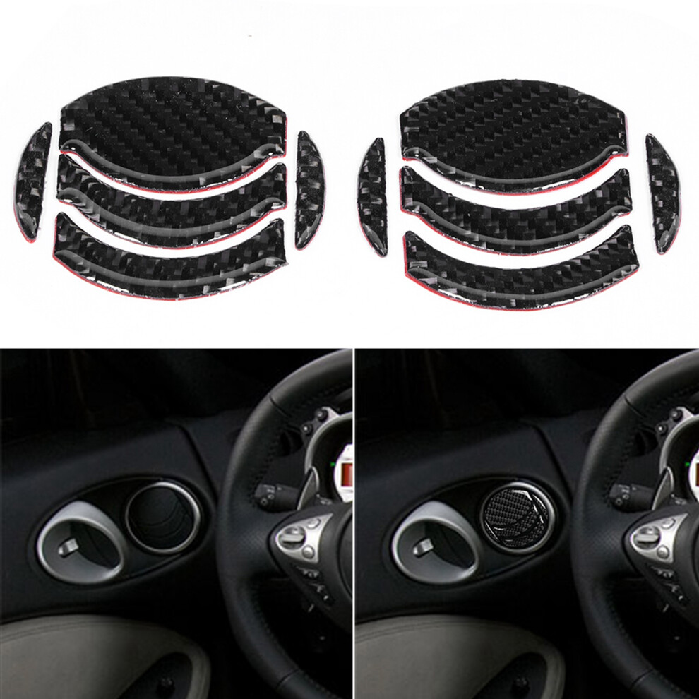 10Pcs/Set Carbon Fiber Door Air Vent Trim Modification Fit For Nissan 350Z 2006-2009 4361323721758