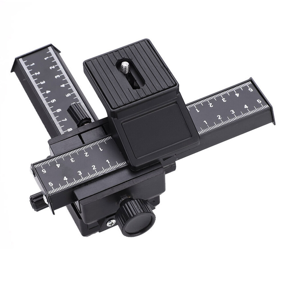 4 Way Macro Focusing Rail Slider With 1/4" Mounting Screw For Close Up Shooting 7611323724417