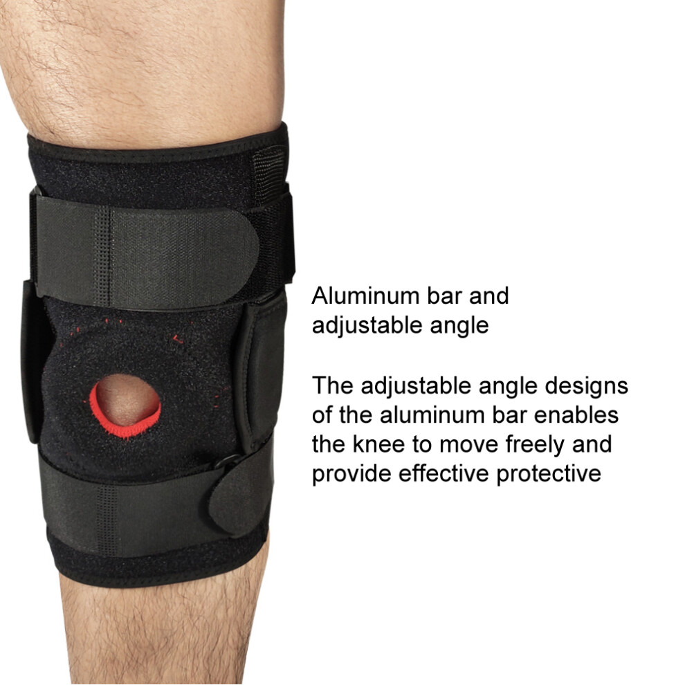 Sports Knee Protector Anti-Slip Adjustable Breathable Climbing Fitness Knee Support Brace 5021323726533