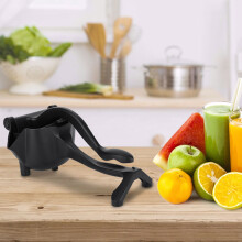 Aluminum Alloy Portable Household Manual Orange Lemon Squeezer Juicer Squeezing Kitchen ToolBlack