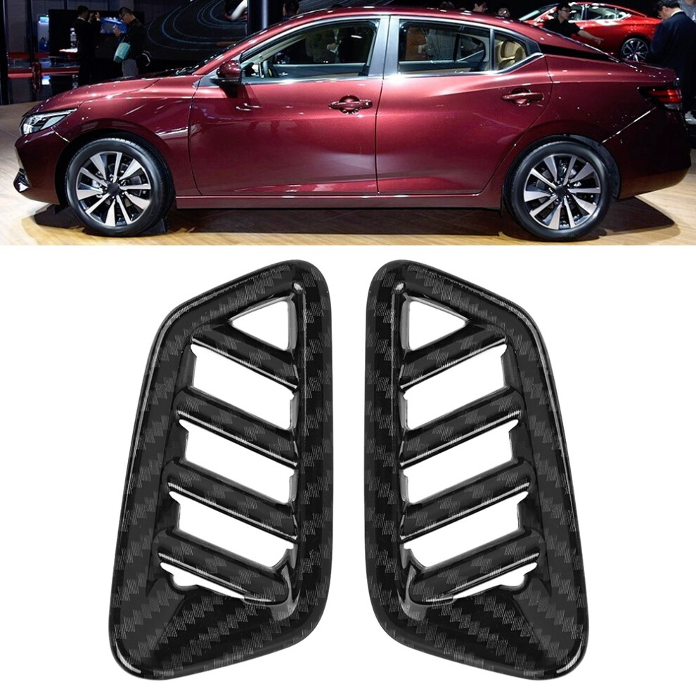 2Pcs/Set Carbon Fiber Center Console Air Outlet Vent Trim Cover Fit For Nissan Sylphy Sentra 2020 6901323728494