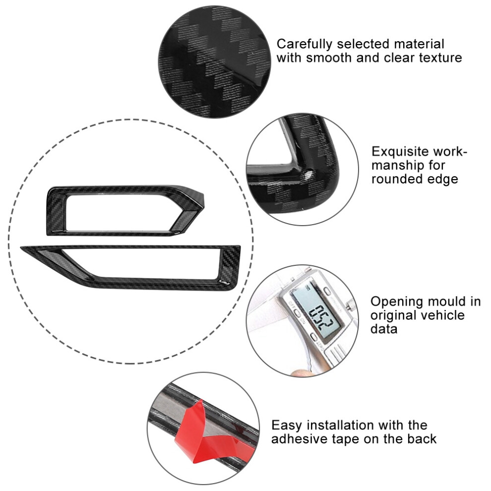 2Pcs/Set Carbon Fiber Style Front Side Air Vent Trim Fits For Nissan Sylphy Sentra 2020 3321323728486