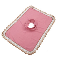 Pinkes Spa-Massagebettlaken mit Loch, 50x80cm, Polyester