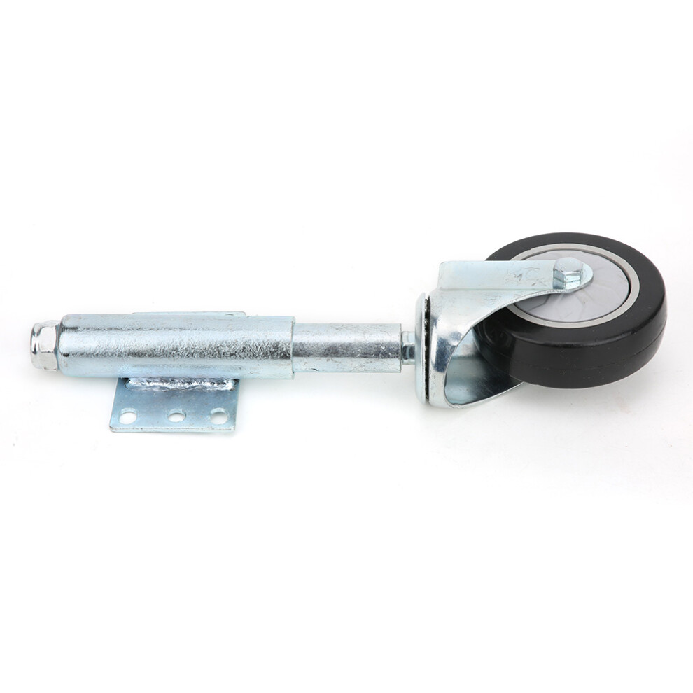 4-In Door Spring Loaded Wheel Black Spring Casters Pvc Wheel Castor 120Kg Maximum Loadblack 7901323732179