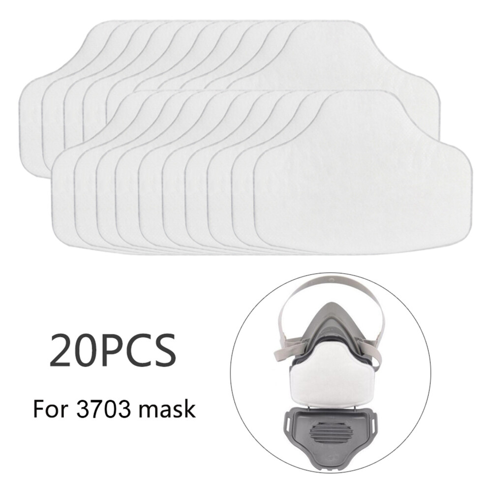 20Pcs Filter Cotton Dust Proof Respirator Replacement Cotton Filters For Welding Grinding Casting 4031323733142