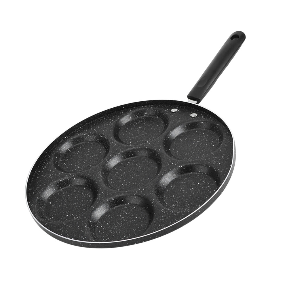 7 Holes Frying Pan Non Stick Fried Eggs Cooking Pan Burger Mold Household Kitchen Cookware-image-OPC-PHW9FFM-NEW